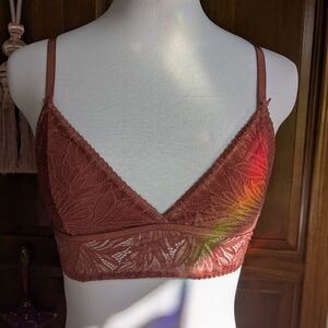 Adrienne Vittadini Rusty Pink Lace Bralette
